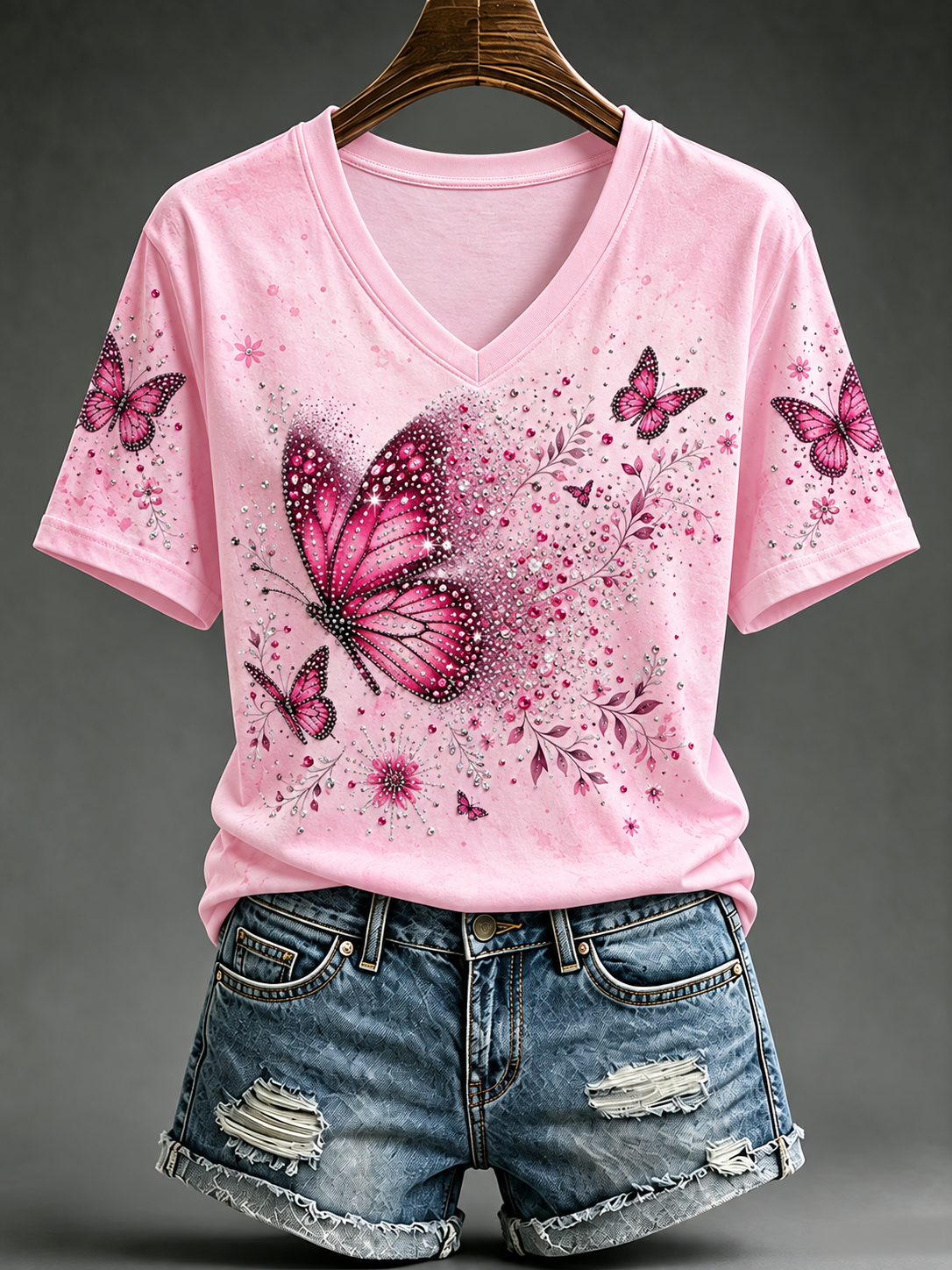 T-shirt à manches courtes pour le cancer du sein chez la femme