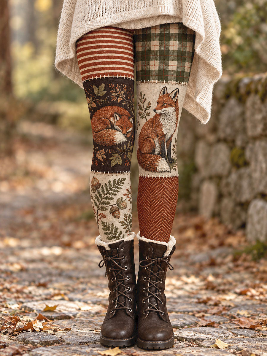 Leggings imprimés motifs floraux et animaux pour femme, collection automne/hiver