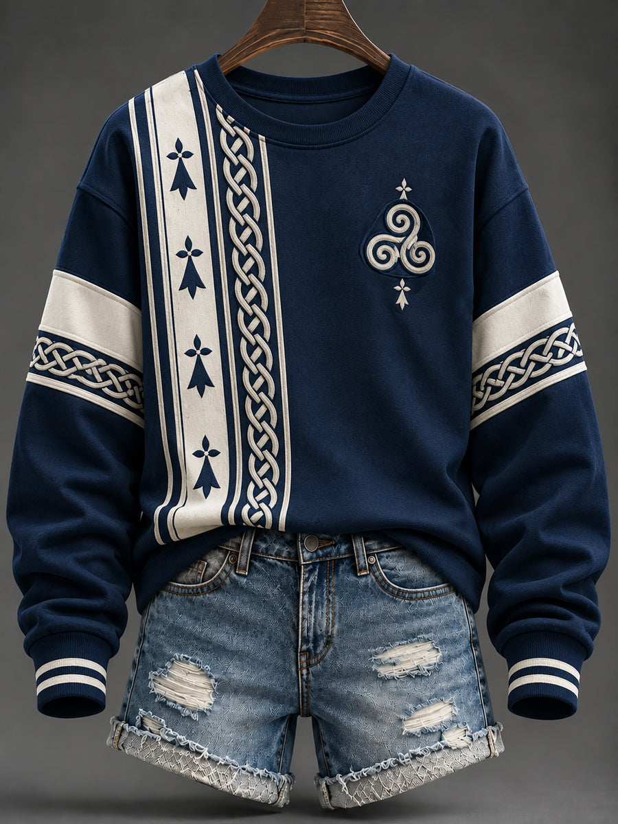 Sweat-shirt imprimé Bretagne pour femme