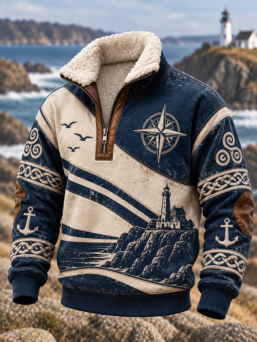 Sweat-shirt imprimé Bretagne pour homme