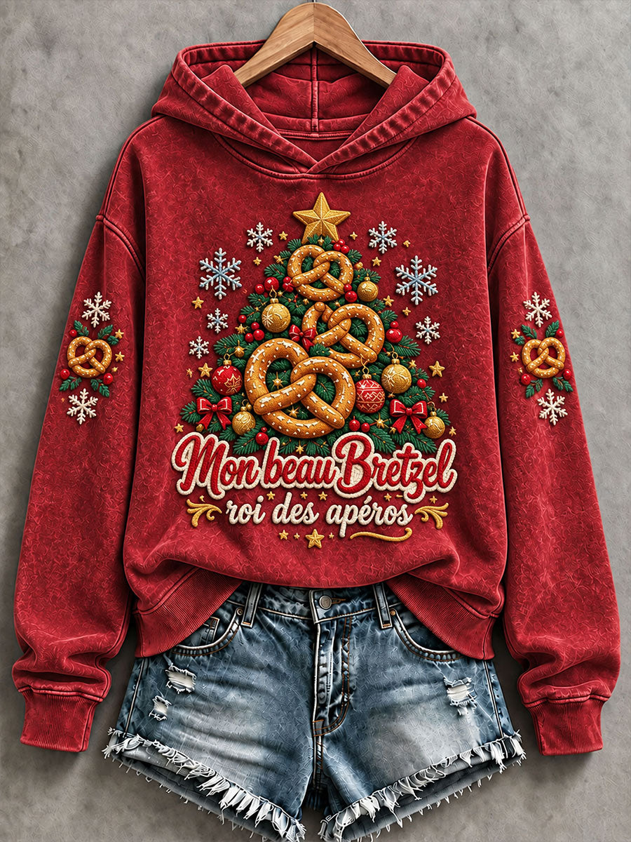 Sweatshirt Femme Mon beau Bretzel, roi des apéros