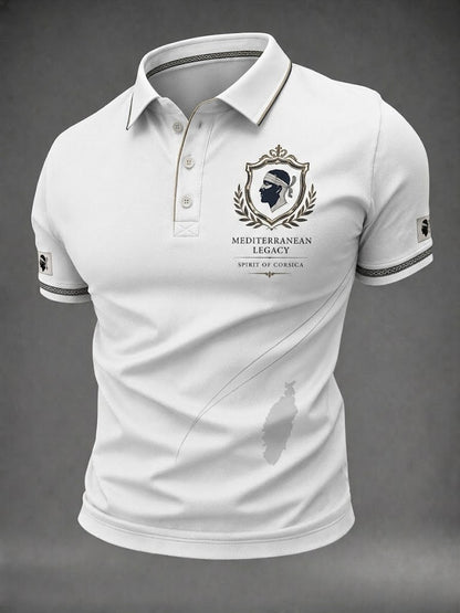 Chemise pour homme à imprimé du drapeau de la Corse