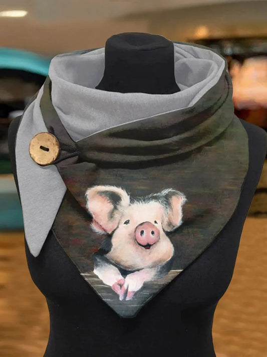 Foulard Décontracté à Imprimés Art OneSize Echarpe