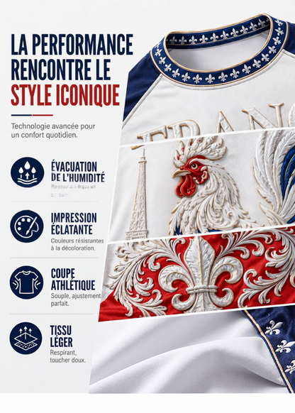 T-shirt manches courtes France Football pour homme