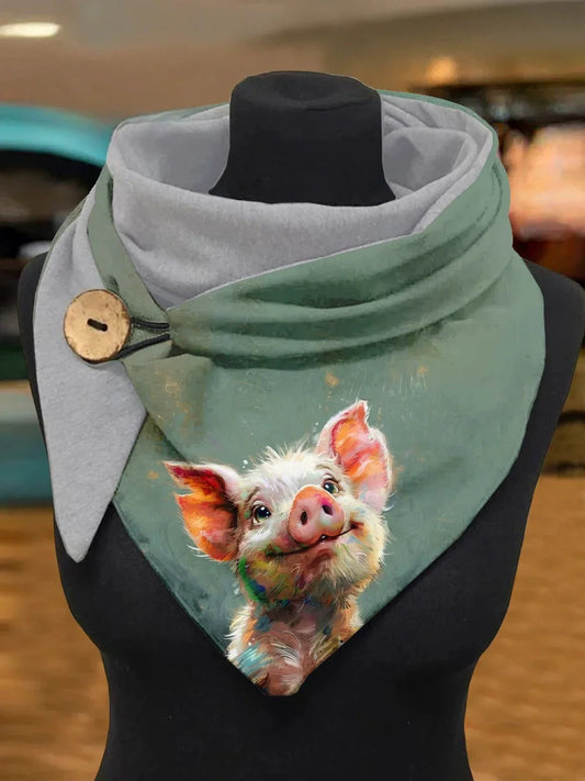Foulard Décontracté à Imprimés Art OneSize Echarpe