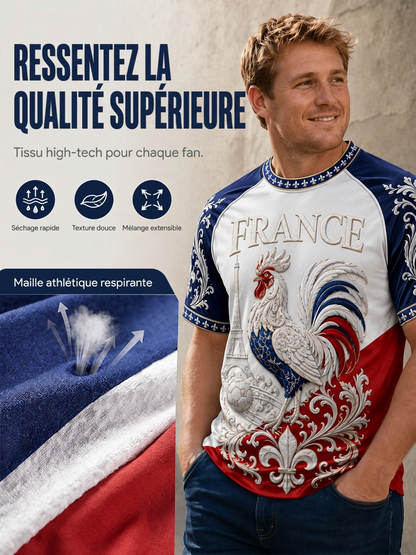 T-shirt manches courtes France Football pour homme