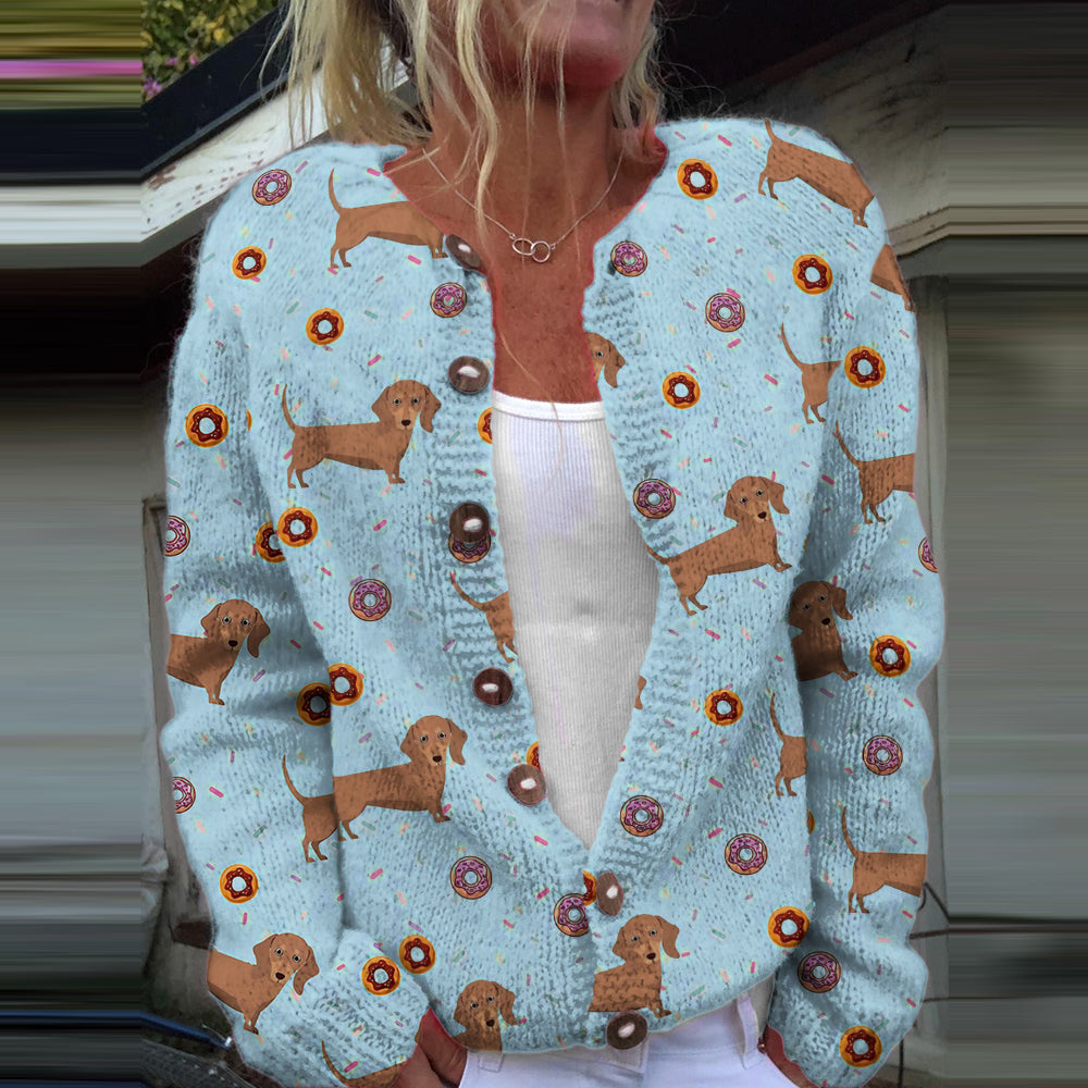 Cardigan à boutons imprimé floral vintage Blue / S Veste