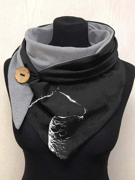 Écharpe et châle décontractés à motif silhouette de cheval Taille Unique Echarpe