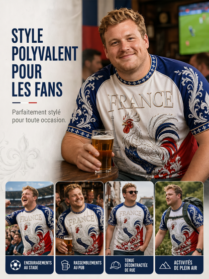 T-shirt manches courtes France Football pour homme