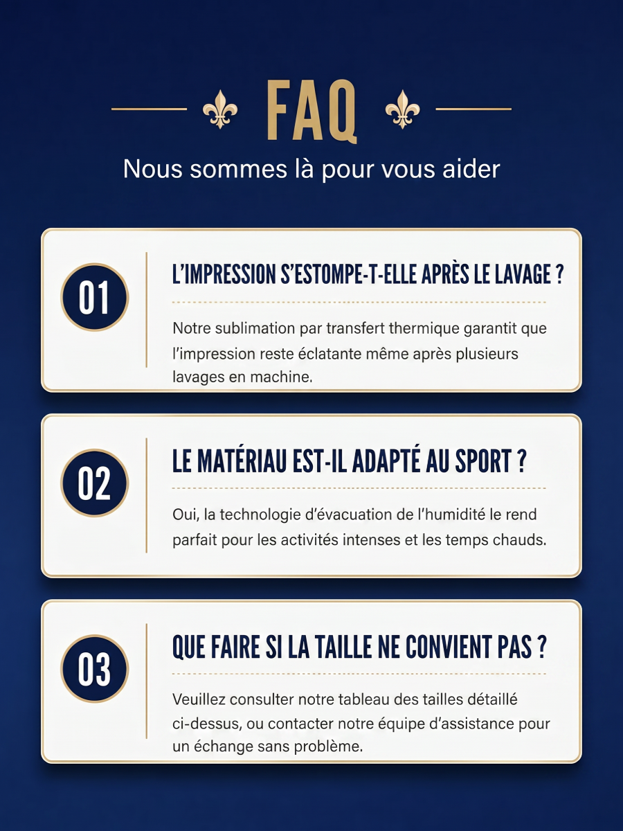 T-shirt manches courtes France Football pour homme
