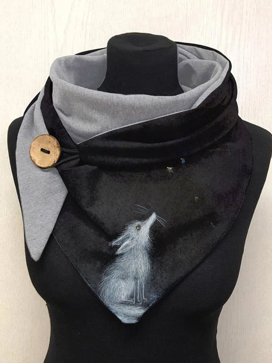 Écharpe et châle décontractés à motif animal Taille Unique Echarpe