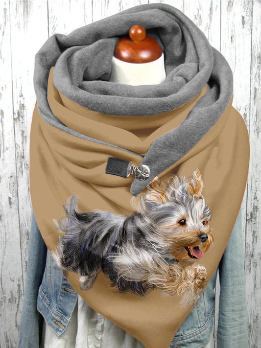 Écharpe et châle décontractés à motif chien Ccoloré / Taille Unique Echarpe