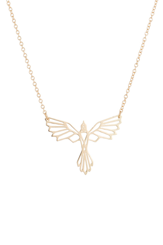 Collier Bijou d’Omoplate avec Ailes d’Animal Or Accessoires