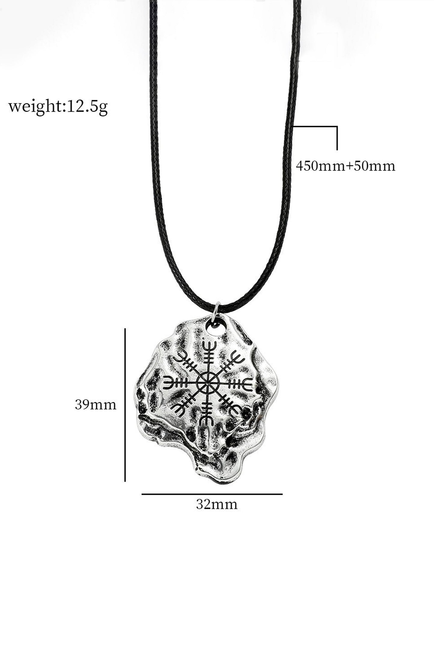 Accessoires de collier en cuir avec pendentif flocon de neige rétro à la mode Argent Accessoires
