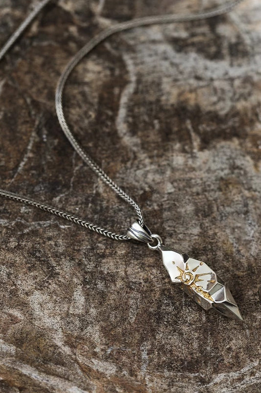Collier vintage avec pierre de vœu Silver Accessoires