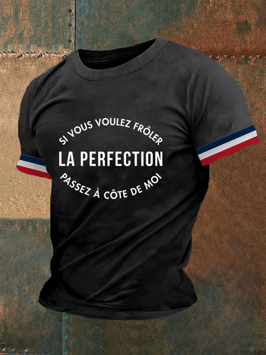 T-shirt à manches courtes La Perfection Printed Homme Noir / S