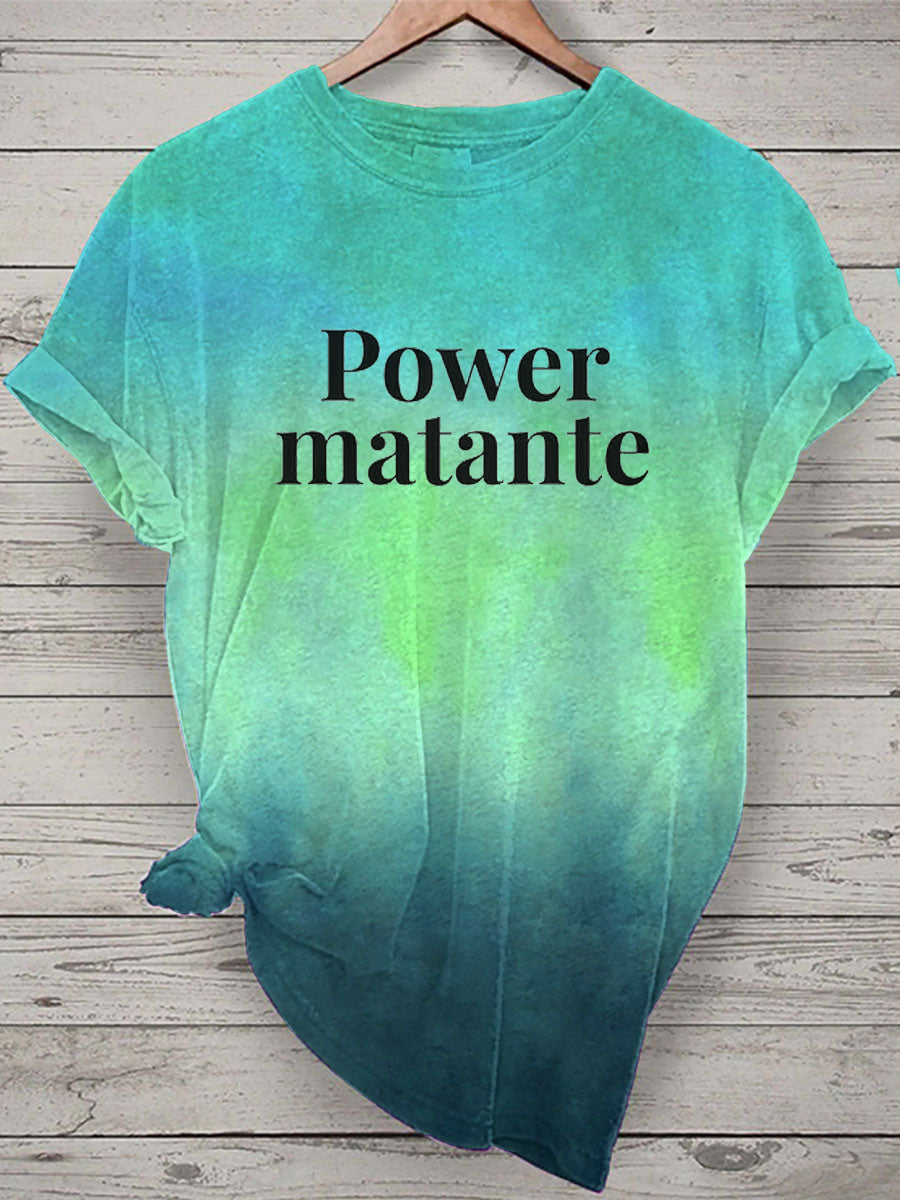 T-shirt Power matante Femme C / S