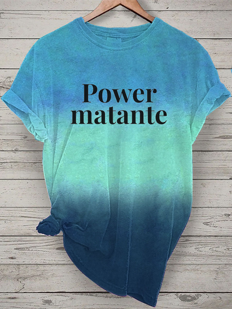 T-shirt Power matante Femme B / S