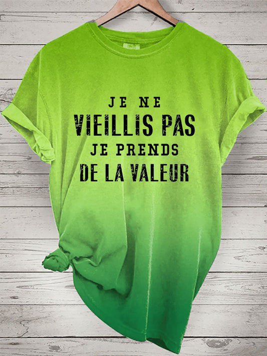 T-shirt à manches courtes Je Prends De La ValeurFemme Vert / S