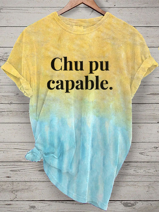 T-shirt Chu pu capable pour femmes comme image / S