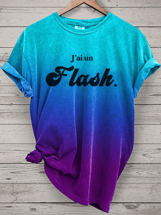 T-shirt J’ai un flash jaune pour femmes A / S