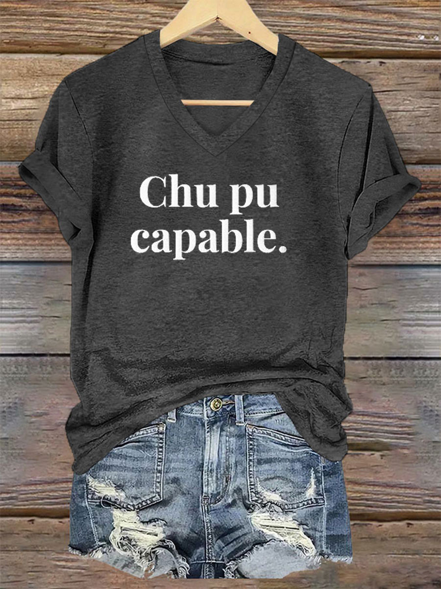 T-shirt Chu pu capable Femme Gris foncé / S