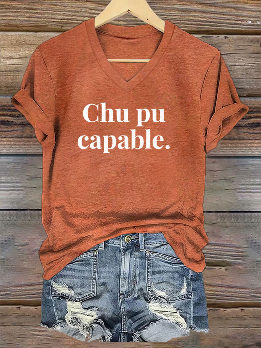 T-shirt Chu pu capable Femme Orange / S
