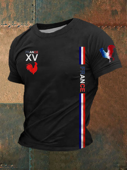 T-shirt France pour homme Noir / S