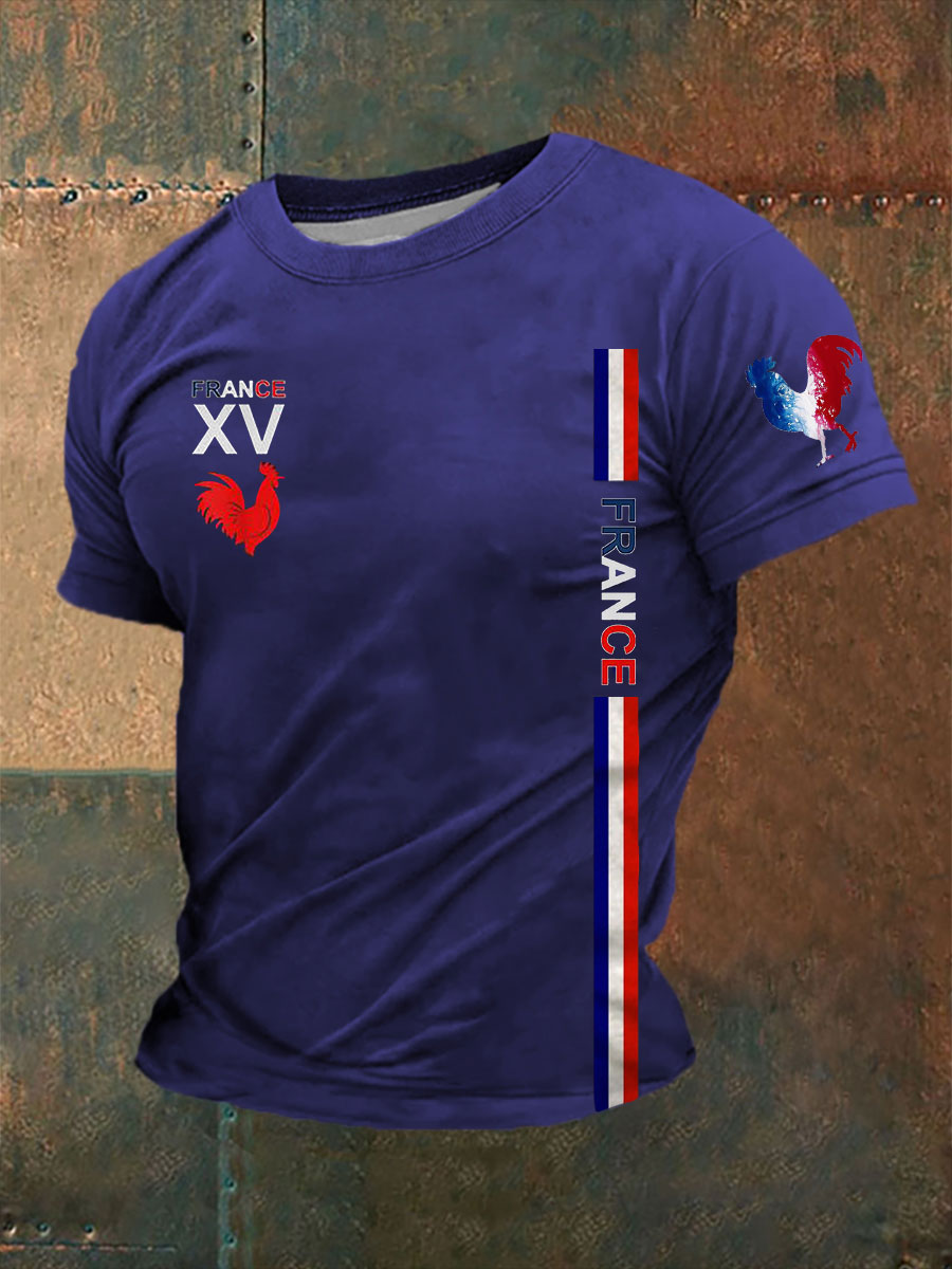 T-shirt France pour homme Bleu / S
