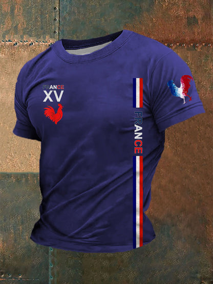 T-shirt France pour homme Bleu / S
