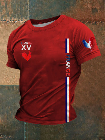 T-shirt France pour homme Rouge / S
