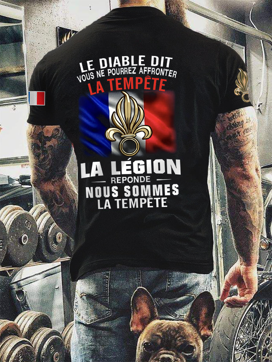 T-shirt à manches courtes Camiseta Legión Extranjera Diablo pour homme Noir / S