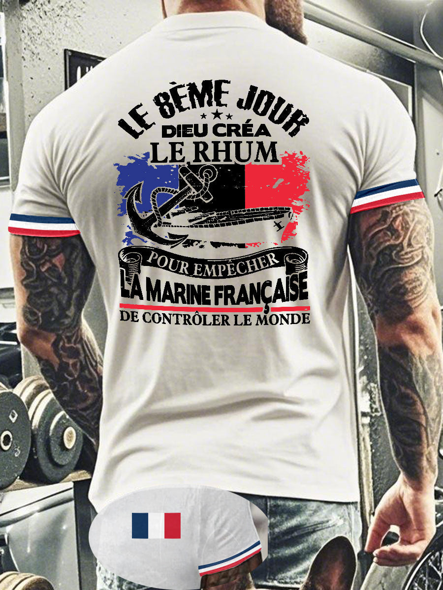 T-shirt manches courtes France pour homme Blanc / S