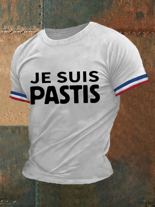 T-shirt Je Suis Pastis Homme Blanc / S