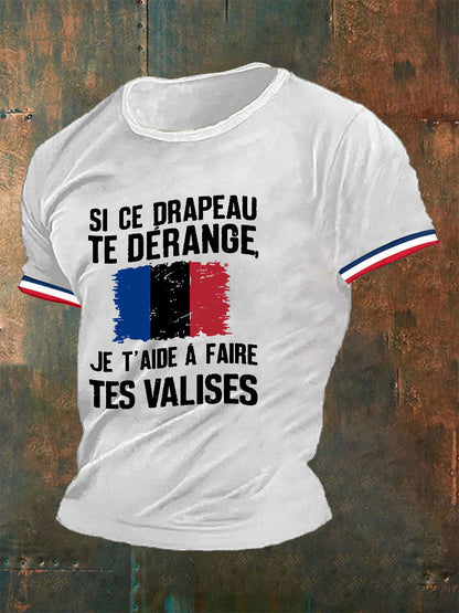 T-shirt imprimé France pour homme Blanc / S