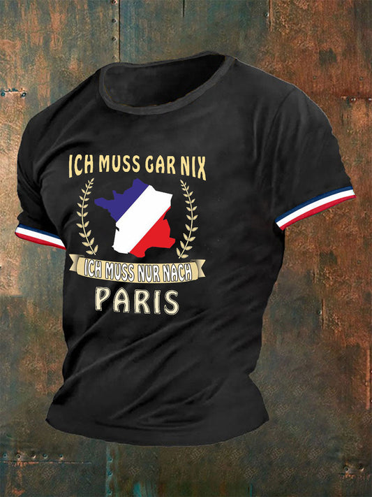 T-shirt imprimé France pour homme Noir / S