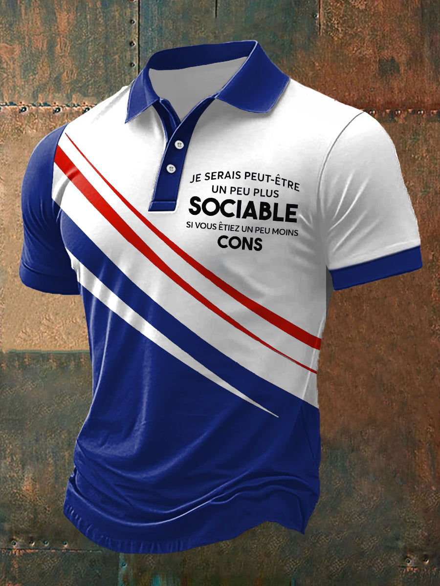 Polo Etre sociable Homme comme image / S