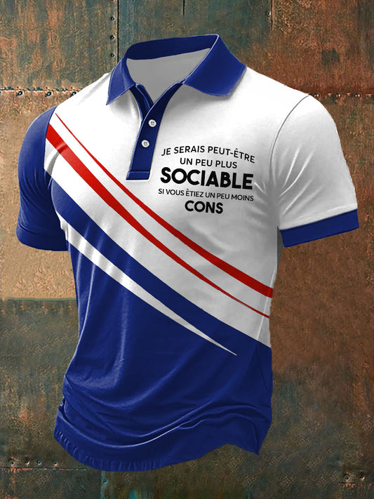 Polo Etre sociable Homme comme image / S