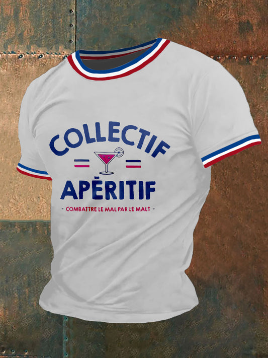 T-shirt manches courtes Collectif Apéritif Homme Blanc / S