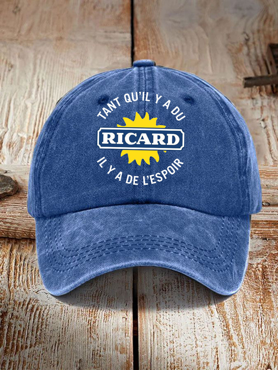 Tuque à imprimé tant Qu’il Y A Du Ricard Unisexe bleu / JM