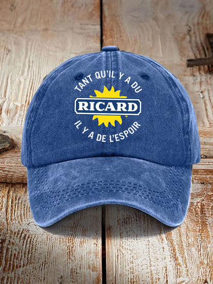 Tuque à imprimé tant Qu’il Y A Du Ricard Unisexe bleu / JM