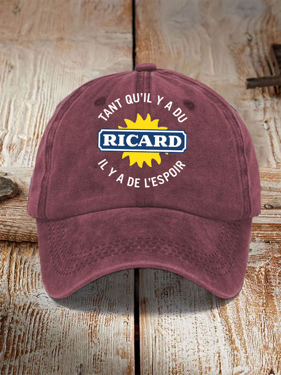 Tuque à imprimé tant Qu’il Y A Du Ricard Unisexe vin rouge / JM