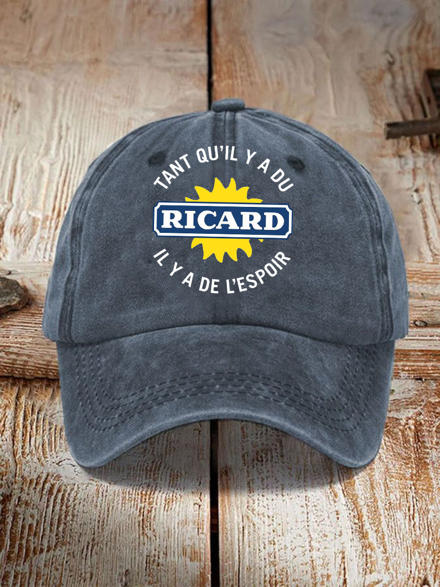 Tuque à imprimé tant Qu’il Y A Du Ricard Unisexe bleu marine / JM