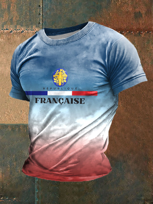 T-shirt à manches courtes imprimé France Homme comme image / S