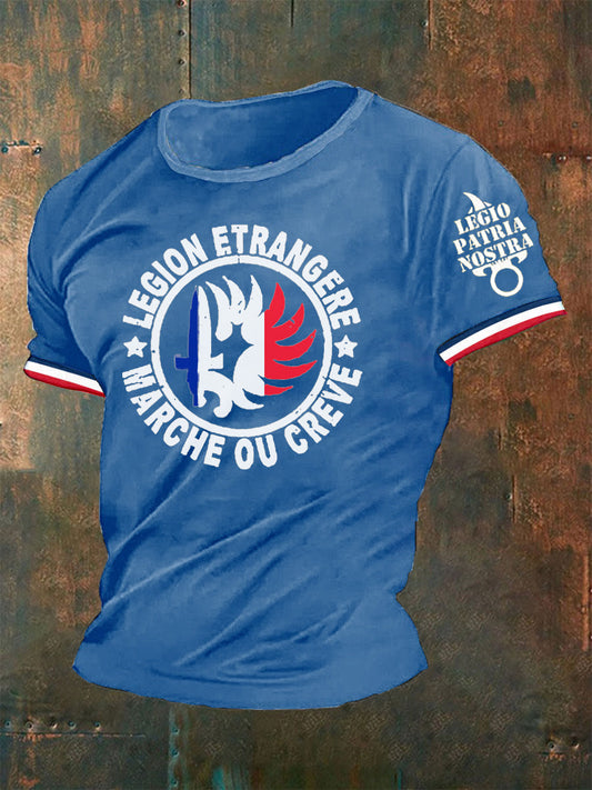 T-shirt Légion Étrangère Legio Patria Nostra France pour homme Bleu / S