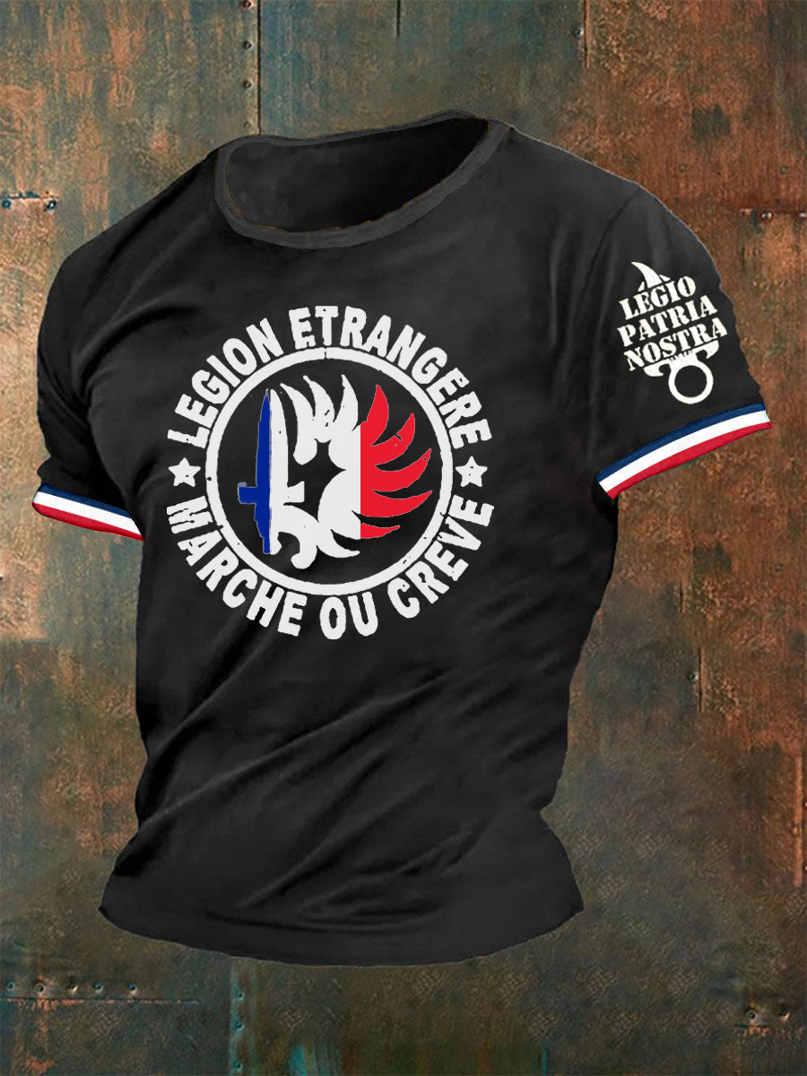 T-shirt Légion Étrangère Legio Patria Nostra France pour homme Noir / S