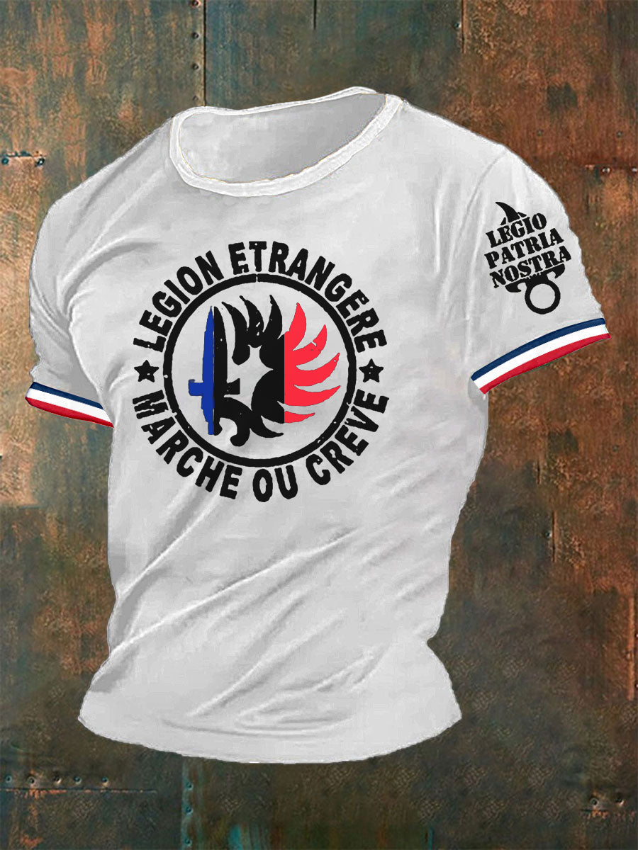 T-shirt Légion Étrangère Legio Patria Nostra France pour homme Blanc / S