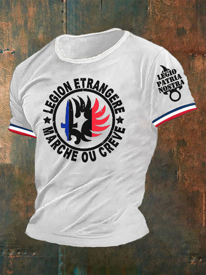 T-shirt Légion Étrangère Legio Patria Nostra France pour homme Blanc / S