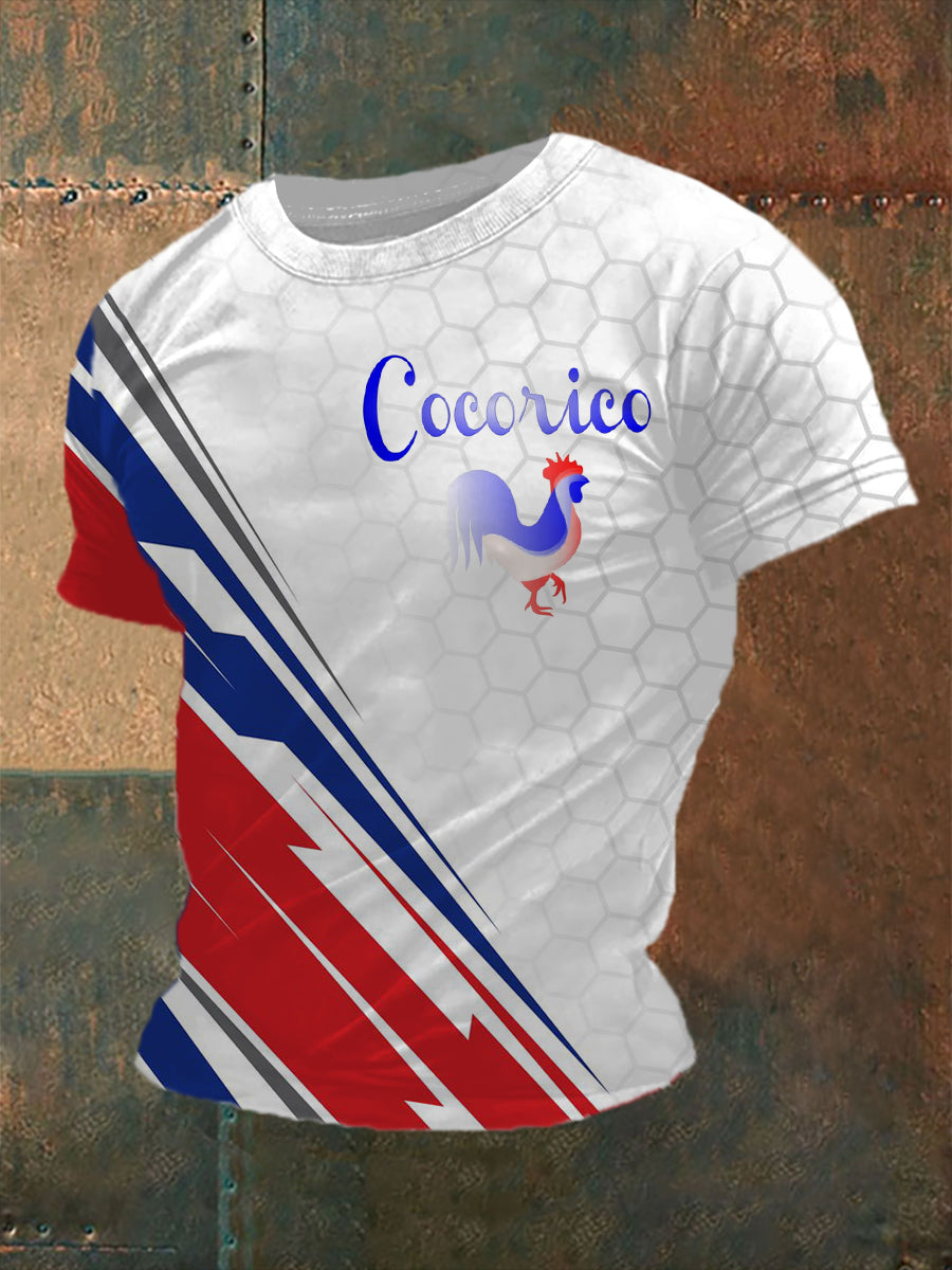 T-shirt imprimé à manches courtes Cocorico Homme comme image / S