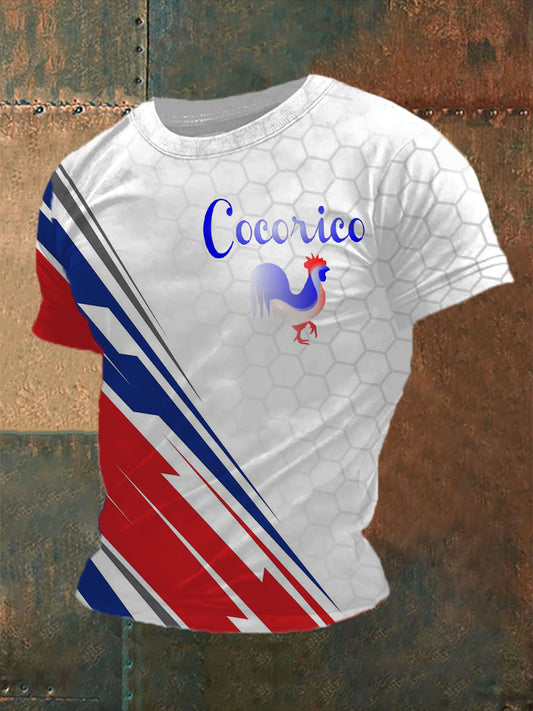 T-shirt imprimé à manches courtes Cocorico Homme comme image / S